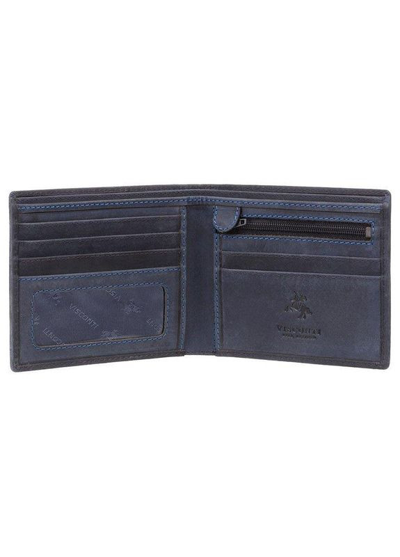 Портмоне мужское кожаное Shield (707 OIL BLUE) Visconti (324265407)