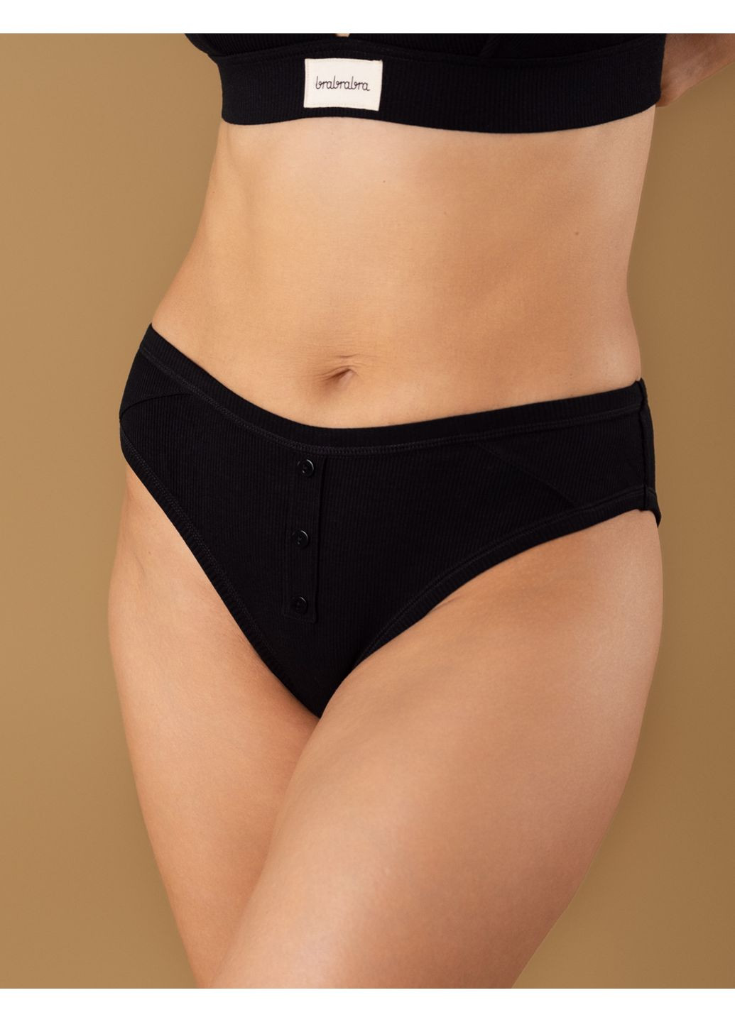 Трусики Сліп SLZ25302001 чорний Brabrabra Ніжний дотик (361319227)