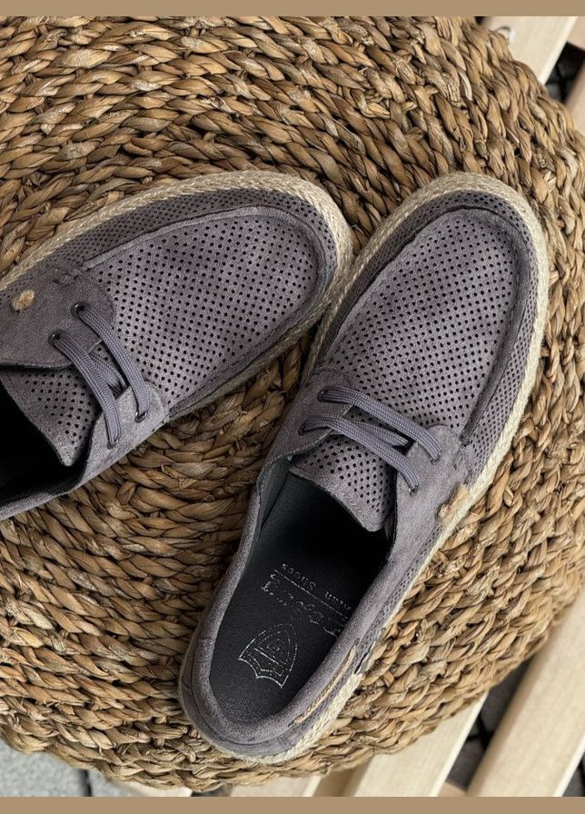 Стильні чоловічі мокасини замшеві сірі Freedom (335414708)