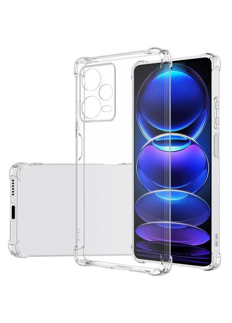 Ультратонкий силіконовий чохол з критими бортами та камерою для Xiaomi Redmi Note 12 Pro+ 5G Getman (307906450)