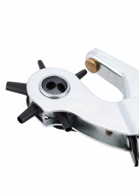 Револьверний пробійник 2-4.5 мм, Дирокол-пробійник револьверний, пробійник для шкіри, картону отвори 2-4.5 мм, червоний XJXN (327368257)