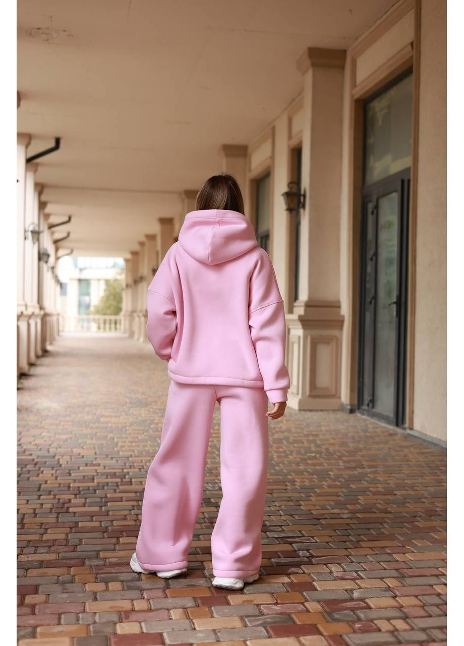 Жіночий костюм на флісе двійка молочний No Brand (362700185)