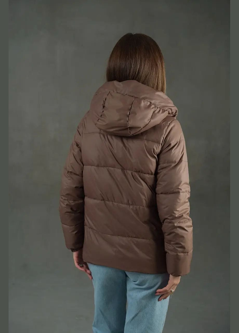 Коричнева демісезонна жіноча весняна куртка SK