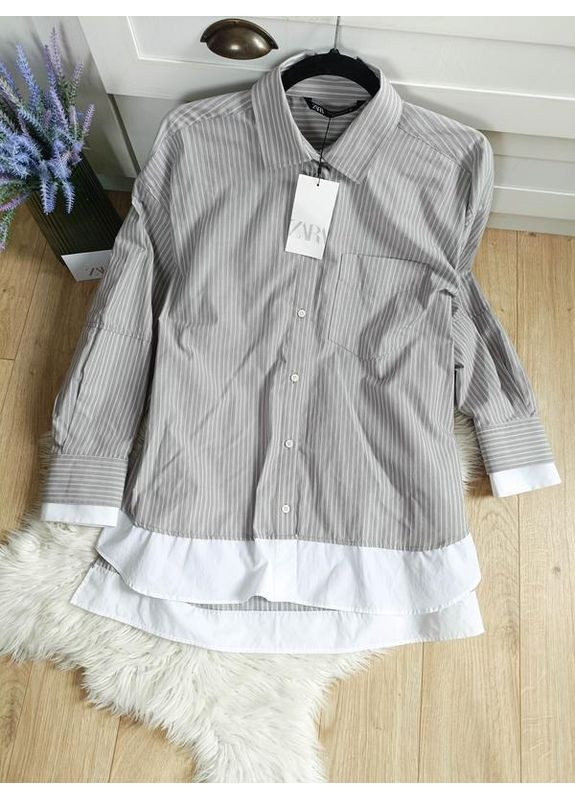 Серая рубашка Zara