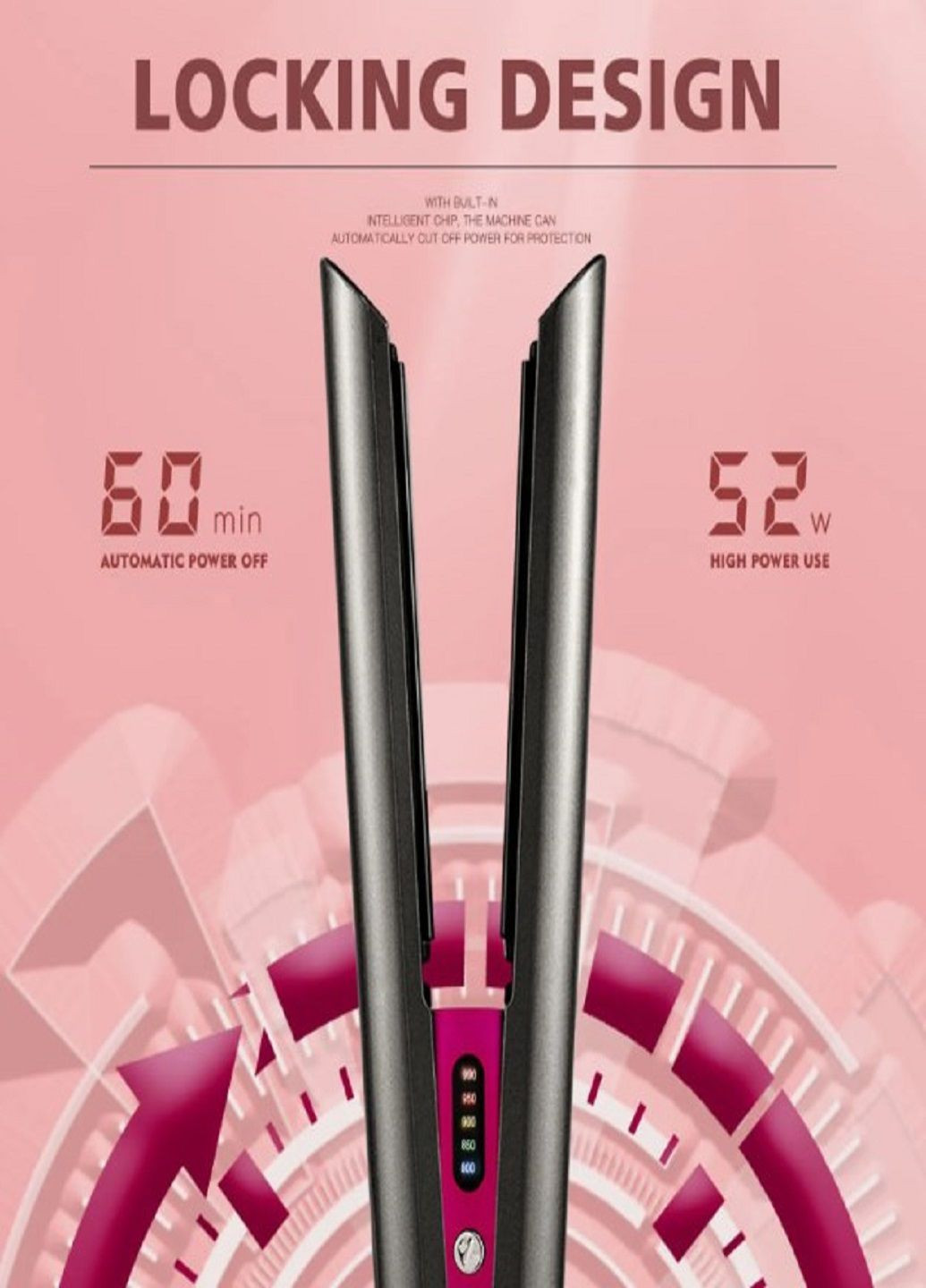 Плойка выпрямитель для волос 10264 щипцы с керамическим покрытием Серый DSP (305057820)