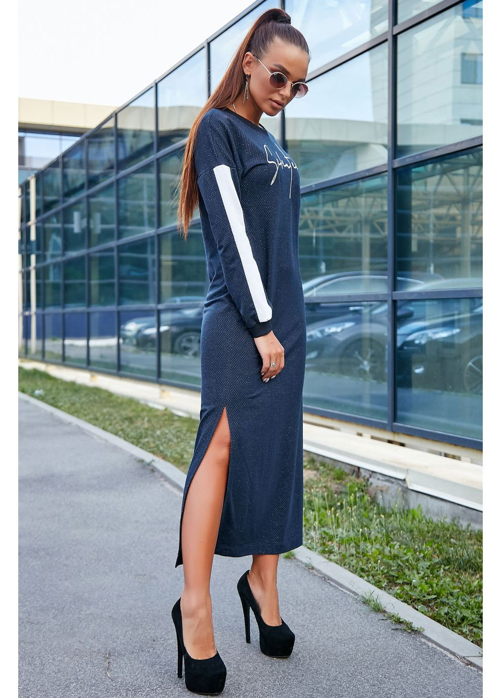 Синее платье 1215.3655 Seventeen