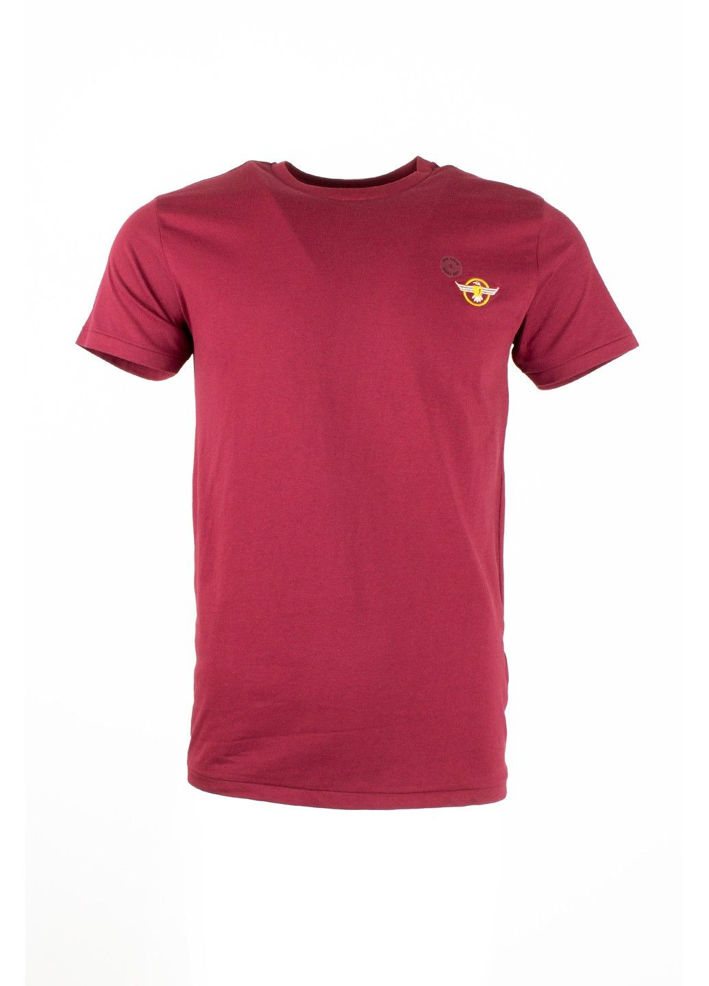 Бордовая футболка мужская top look бордовая 070821-001532 No Brand