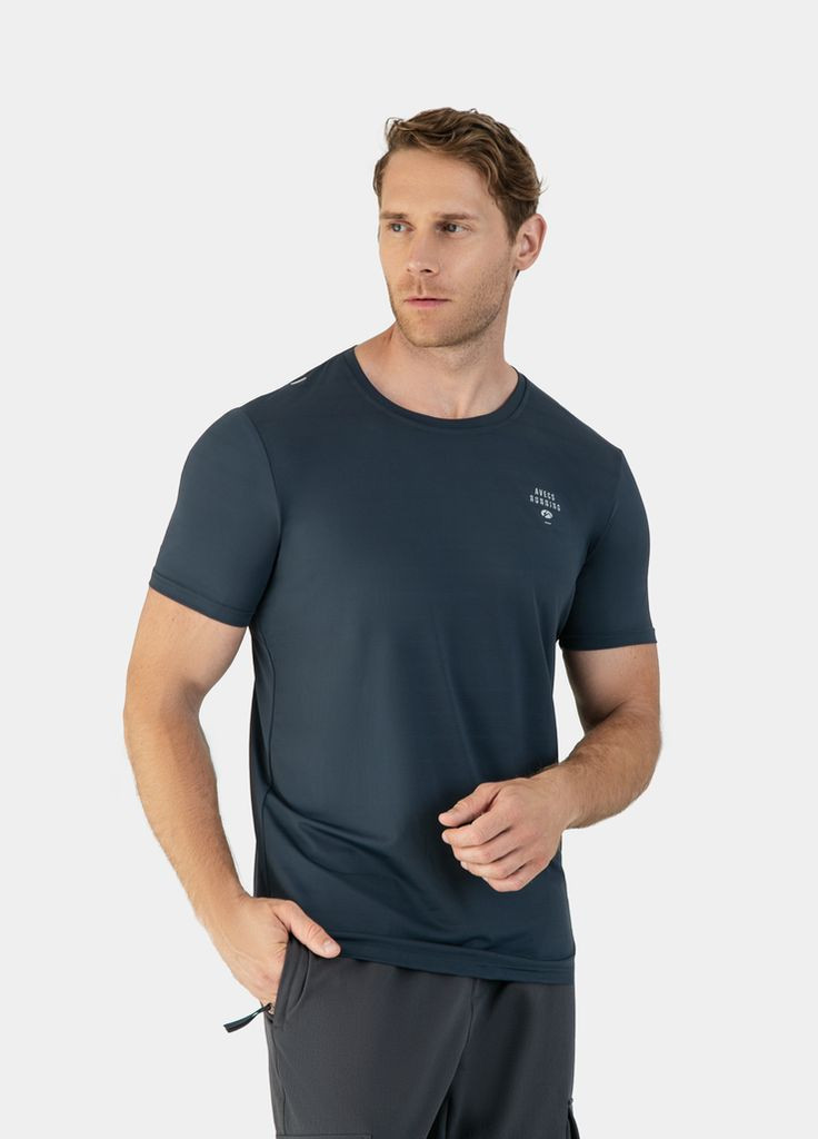 Серо-синяя футболка 30463/18 - серо-синяя l Avecs