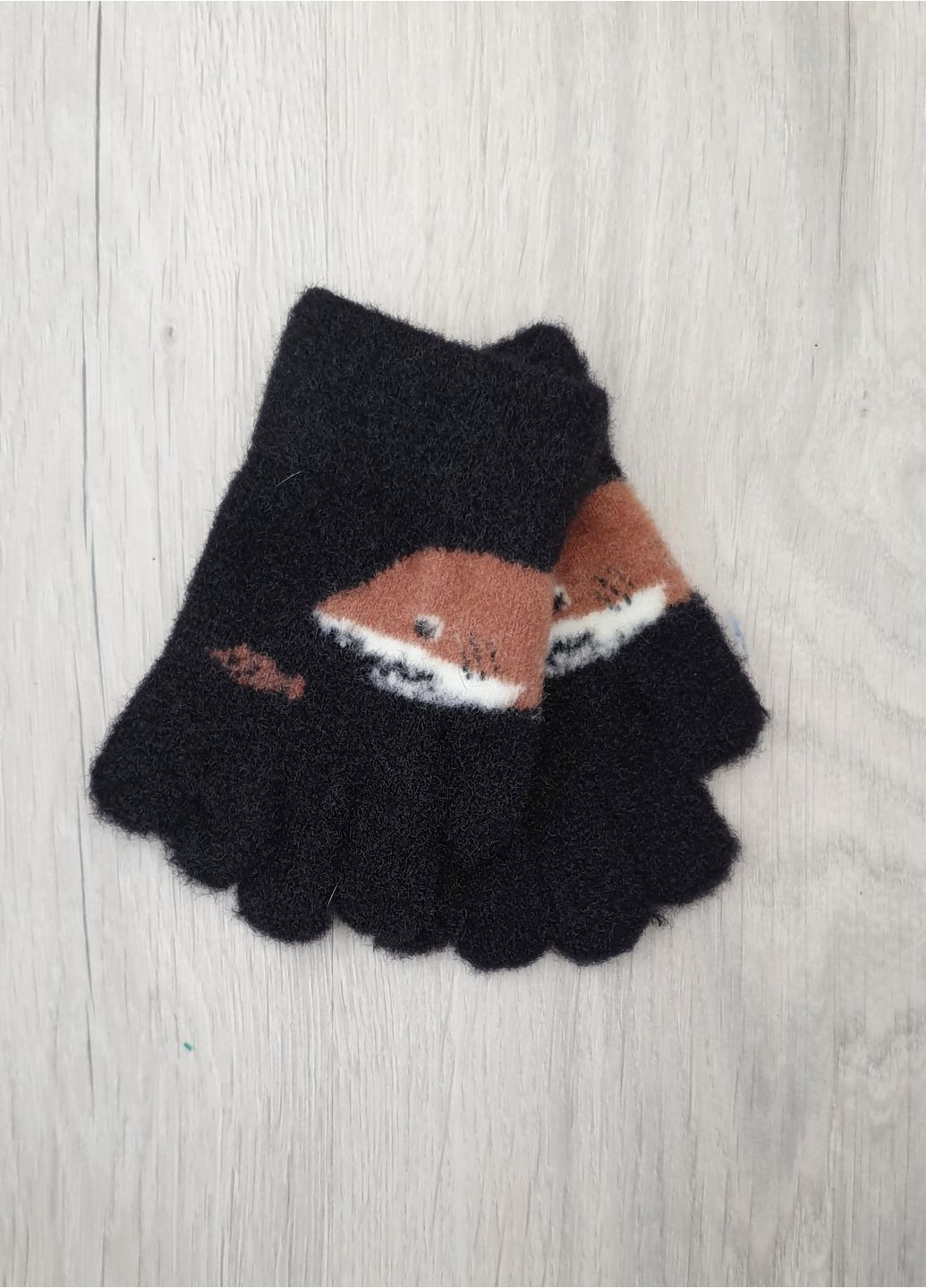 Вязаные одинарные перчатки для мальчиков 2-4 года No Brand (361665190)