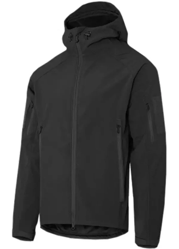 Чорна демісезонна куртка stalker softshell чорний Camotec