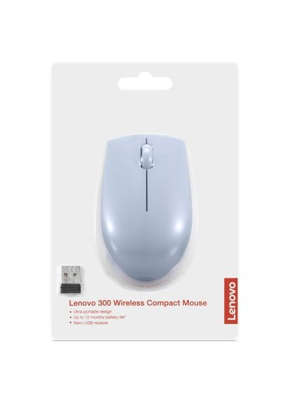 Мышка (GY51L15679) Lenovo 300 Wireless Frost Blue (366651333)