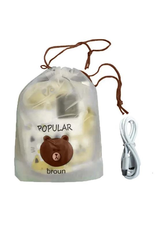 Портативний підігрівач AQW5G Cats Turquoise для дитячої пляшечки USB 3 режими 15 шт. Lesko (360601297)