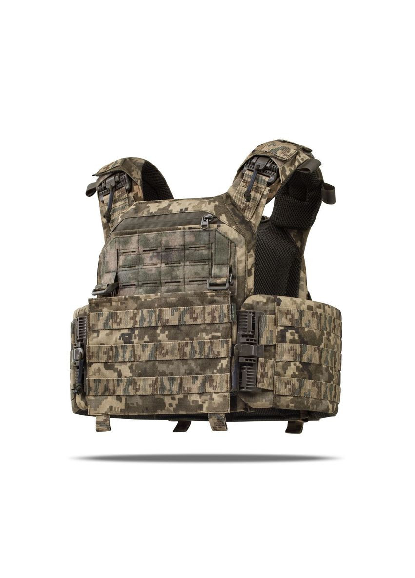 Бронежилет 3 класса (PRO). Вес 3.2 кг. Полиэтиленовые плиты 1.38 кг. Пиксель (мм-14) Ukrarmor (333721751)