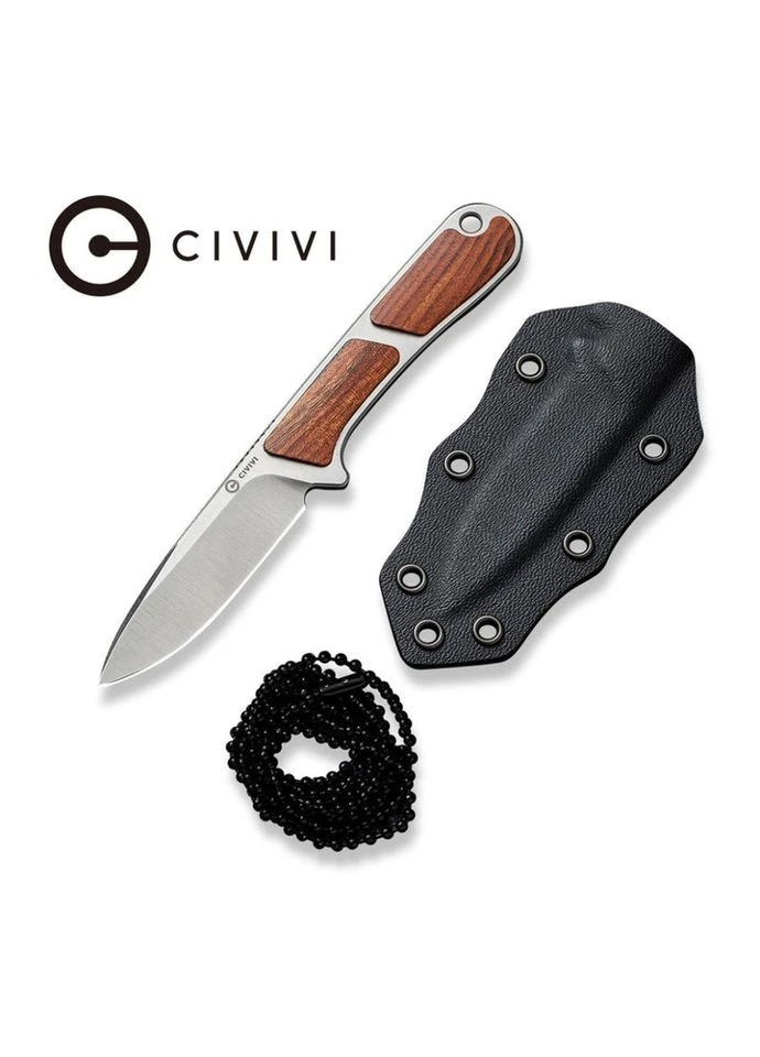 Ніж фіксований тактичний Mini Elementum, (5.7 см) Nitro-V / Guibourtia Wood Civivi (385893911)
