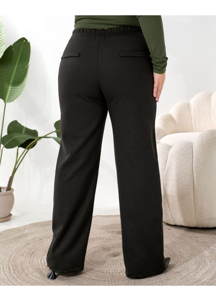 Штани 5514 брюки жіночі трикотаж шерсть класичні прямого крою Україна (368536782)