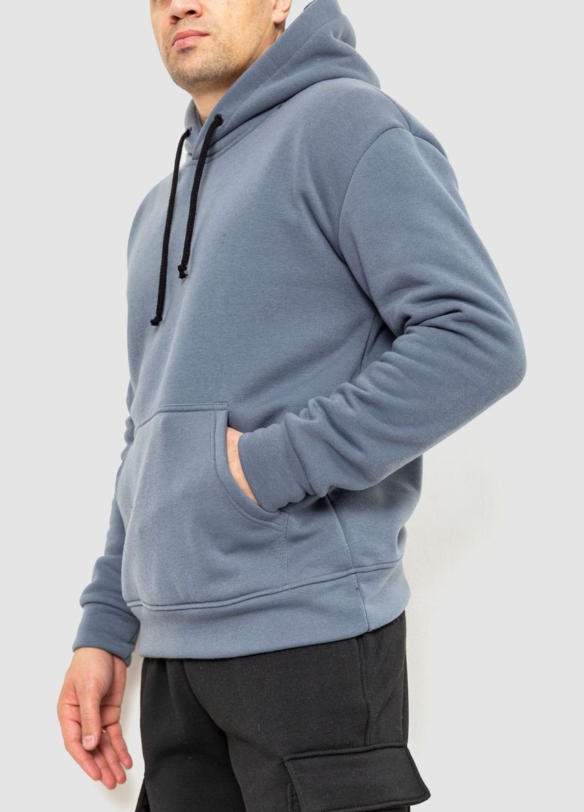 Худи мужской на флисе однотонный, цвет хаки, Ager (272610087)