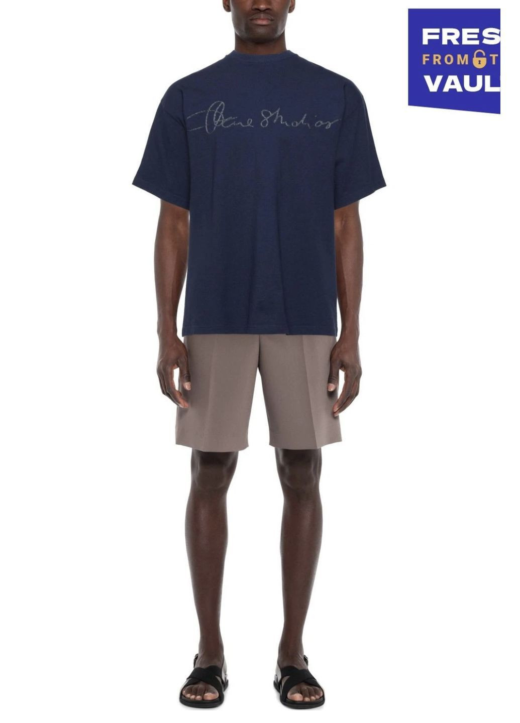 Стильна унісекс футболка оверсайз Acne Studios базова унісекс футболка (366883194)