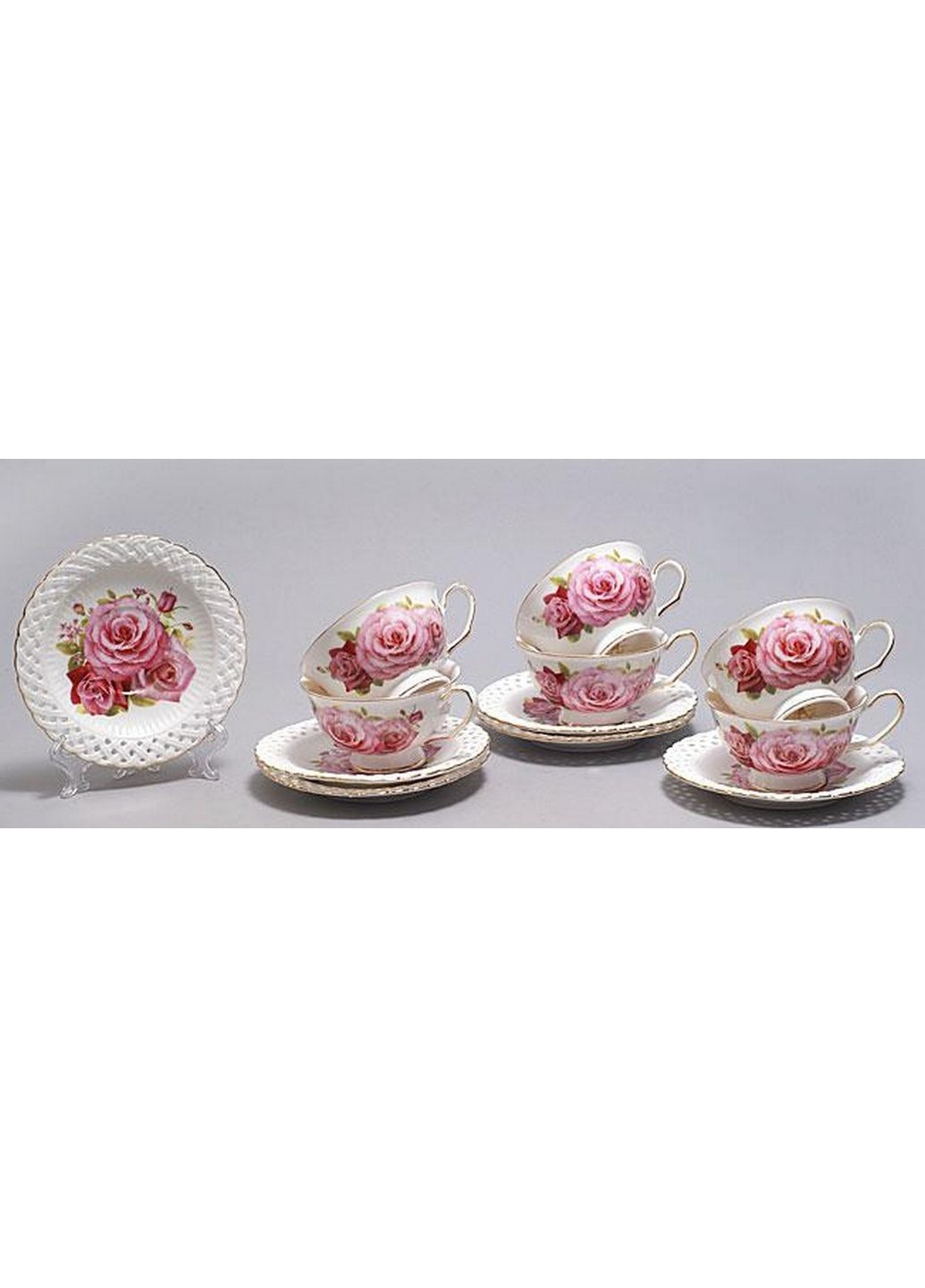 Чайный сервиз "букет роз" 12 предметов BonaDi (282586051)