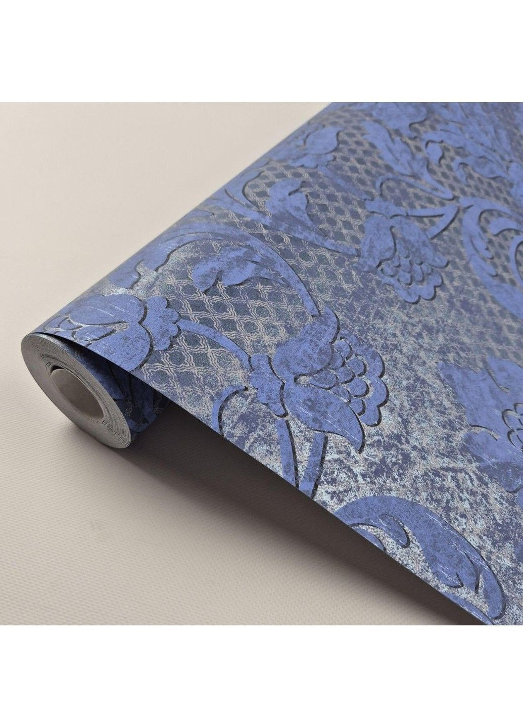 Шпалери флізелінові 0.53 × 10.05 м 58631, сині для спальні, вітальні, кабінету MARBURG (368895646)