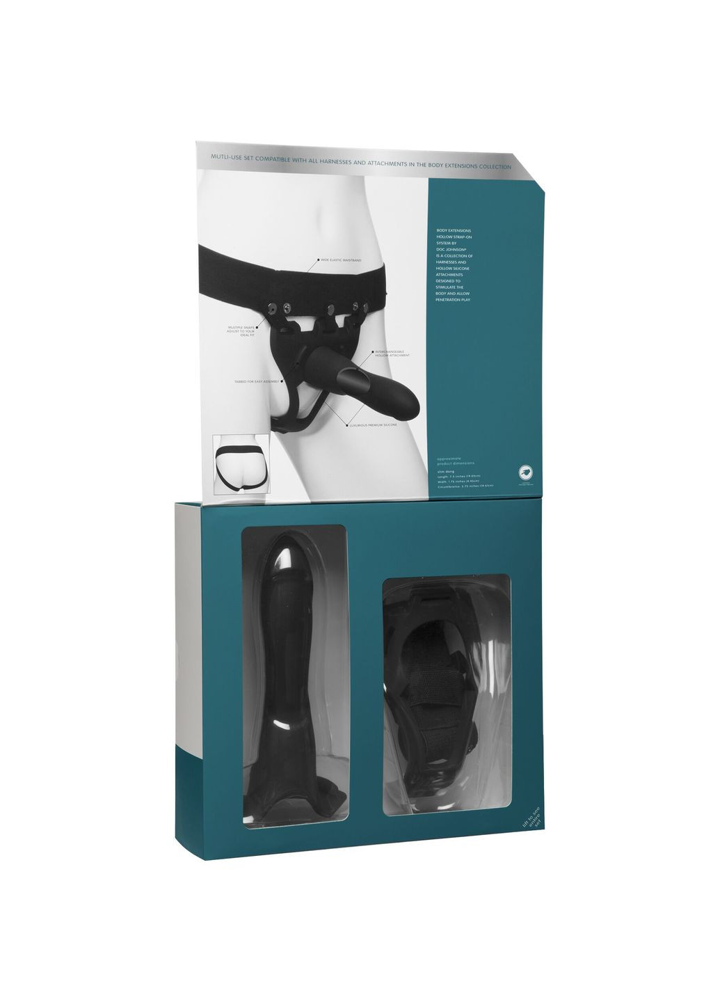 Страпон унісекс Body Extensions – Be Strong, порожня насадка - CherryLove Doc Johnson (293819349)