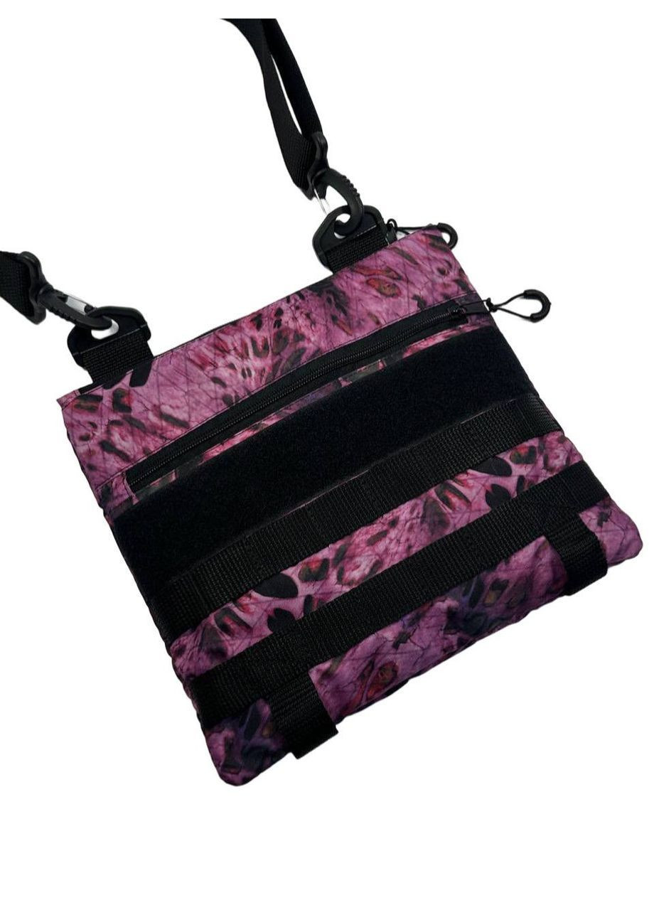 Сумка рожева 26*23*1см під шеврон тактична, барсетка через плече, боді UA (371770679)