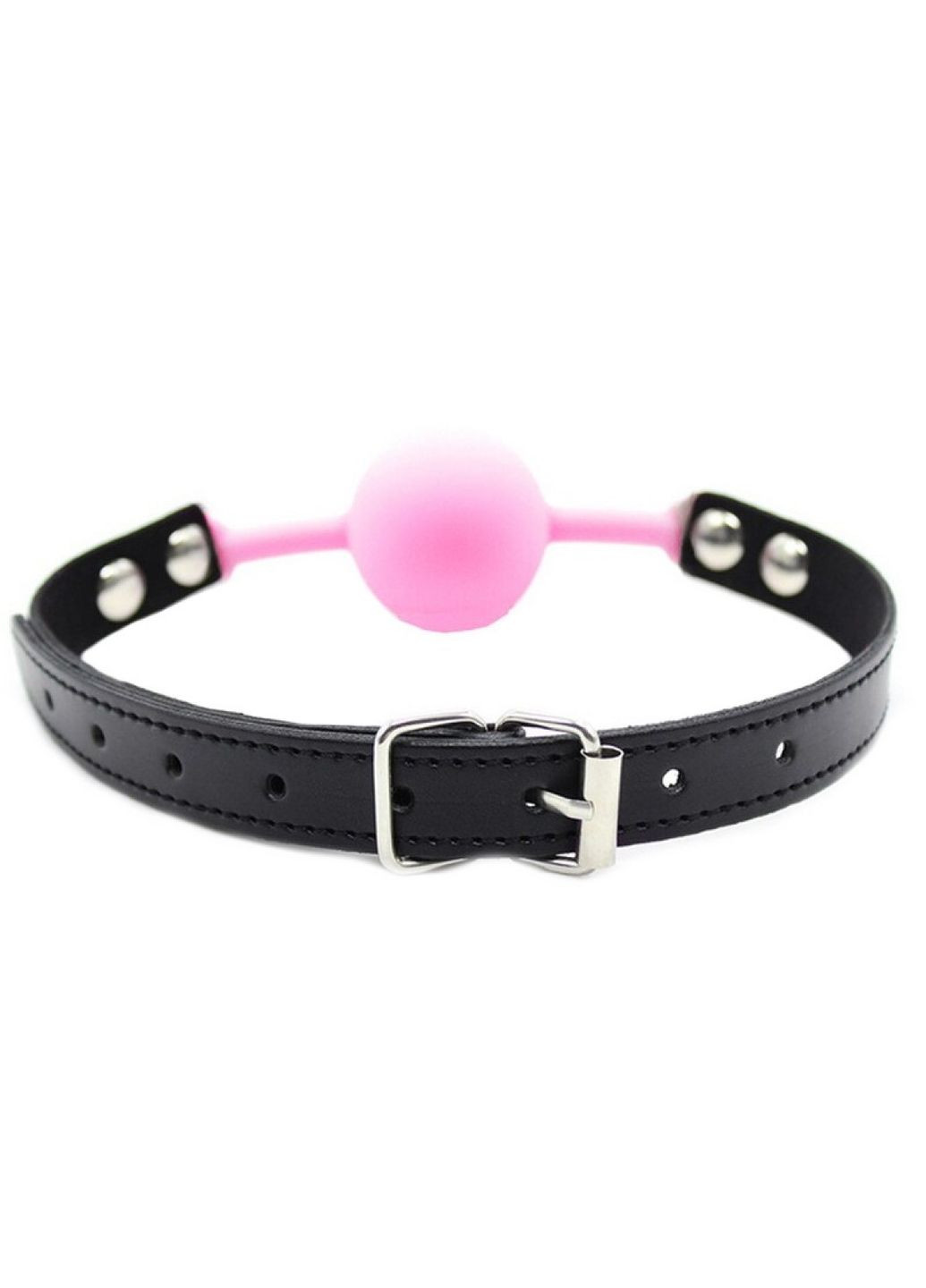 Кляп силіконовий Silicone ball gag metal accesso pink DS Fetish (372150595)