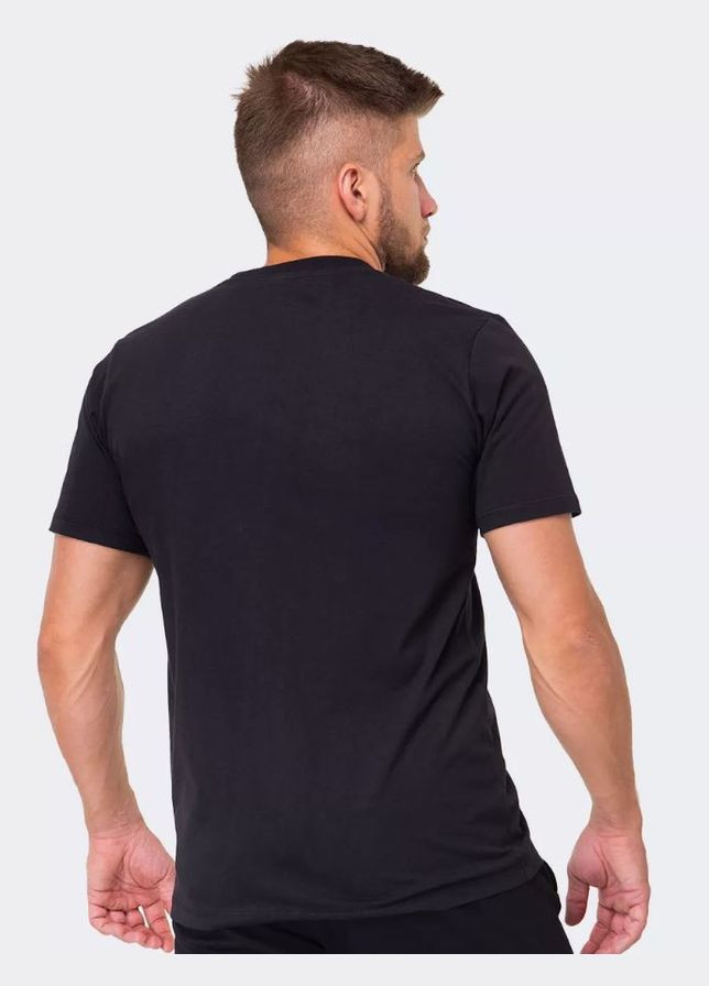 Чорна футболка чоловіча чорна з принтом акула з коротким рукавом Malta