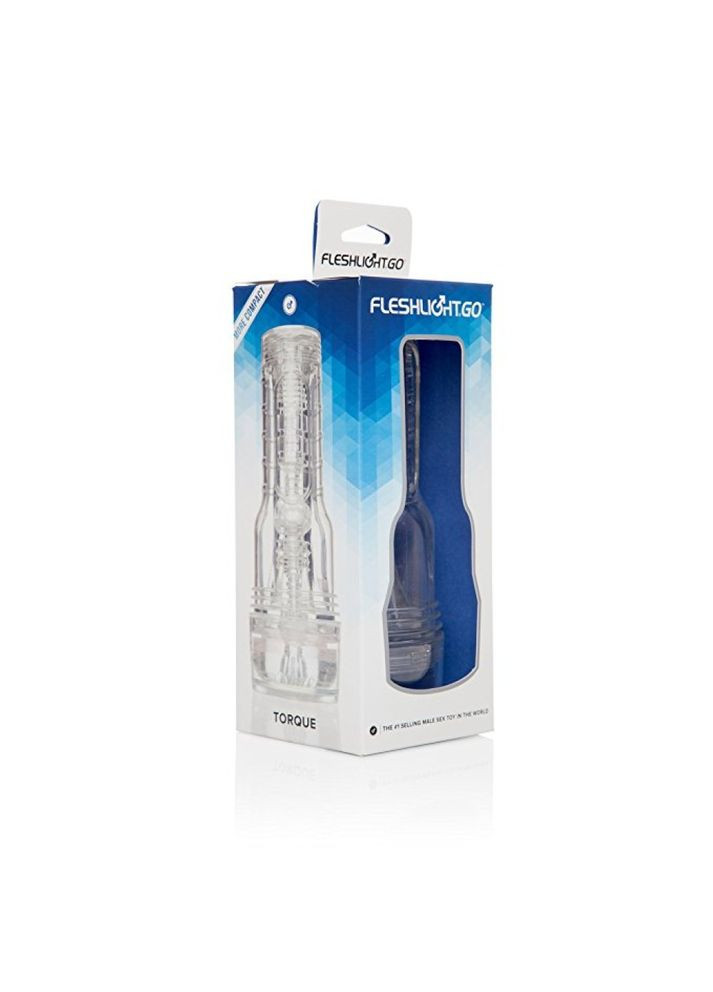 Мастурбатор у колбі з внутрішнім рельєфом GO Torque Ice, прозорий Fleshlight (331170069)