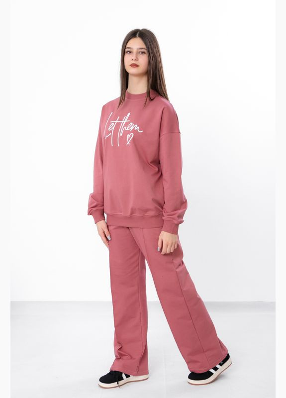 Темно-розовый демисезонный костюм для девочки (подростковый) (p-16537) Носи своє