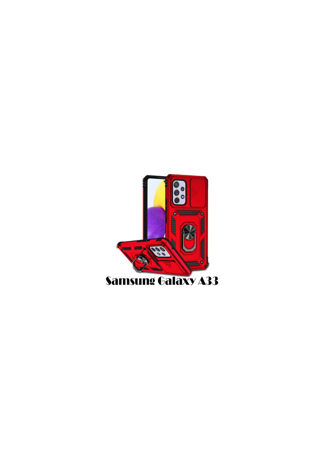 Чехол для моб. телефона Military Samsung Galaxy A33 SMA336 Red (707385) BeCover military samsung galaxy a33 sm-a336 red (275078919)