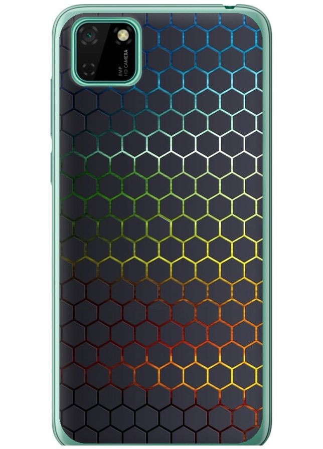 2D пластиковый чехол 'Переливающиеся соты' для Endorphone Huawei Y5p (332210519)