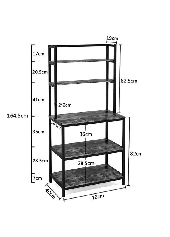 Стеллаж кухонный из дерева Бойсе венге-сепия (СТА-00011208) No Brand (327869511)