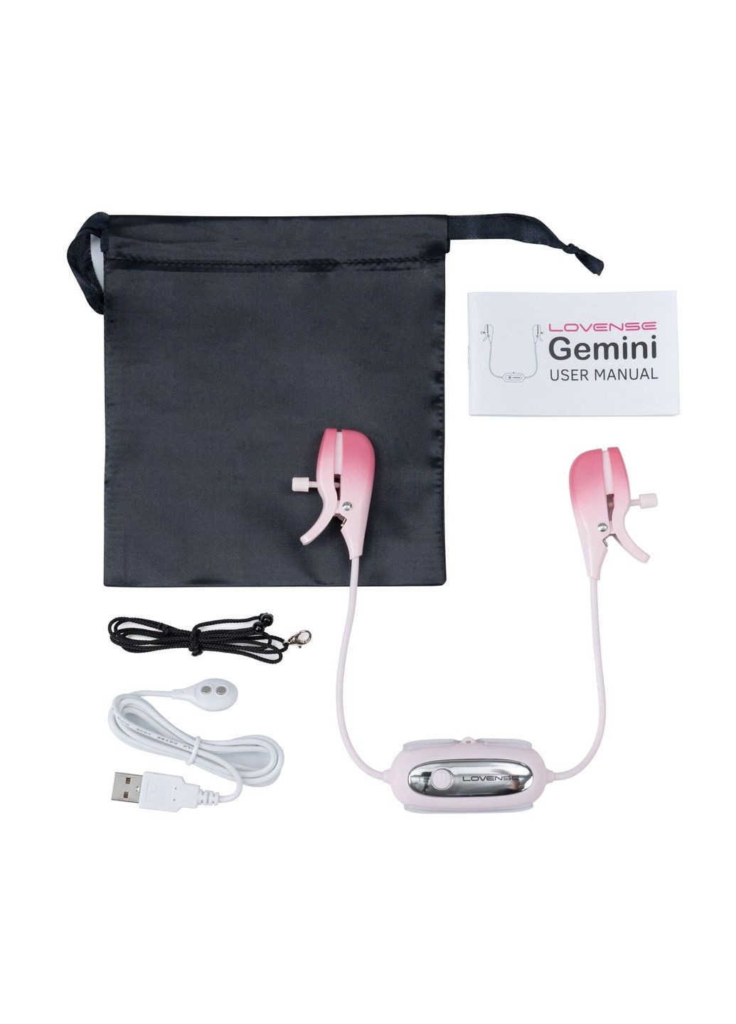 Смарт-вібратор для грудей Gemini, регулювання стискання соска, можна носити Lovense (316231626)