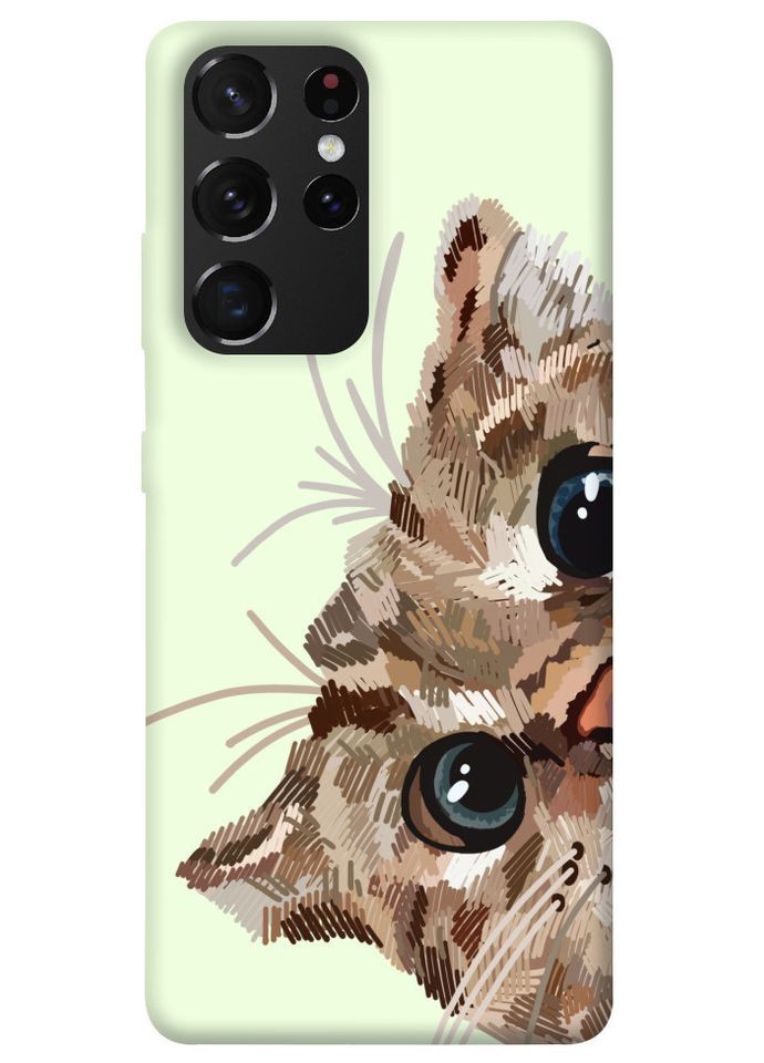 Чохол з принтом для Samsung Galaxy S21 Ultra / для самсунг галаксі з21 ультра Cat muzzle No Brand (339062618)