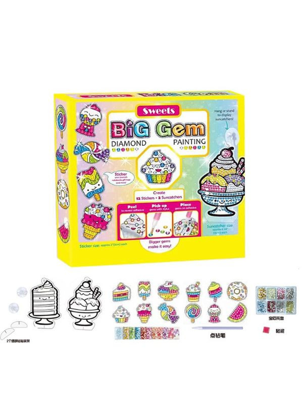 Творческий набор для создания брелков фигурок наклеек, набор для творчества рукоделия игрушек украшений Сладости Diy (315335915)