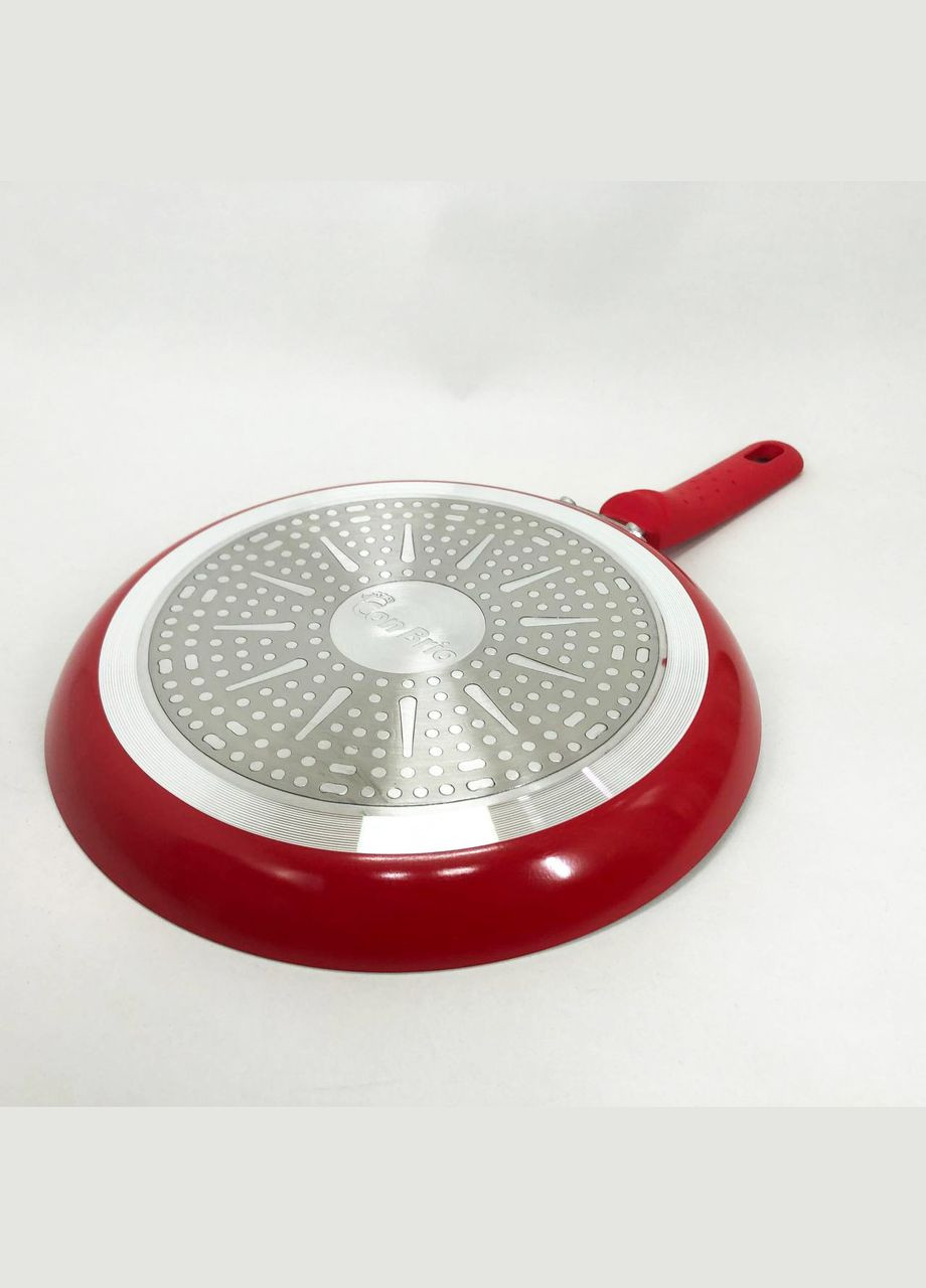 Лита алюмінієва пательня СВ-2324 23 см, Сковорідка зручна на кухню, Глибока пательня EF-379 для кухні Con Brio (351486299)