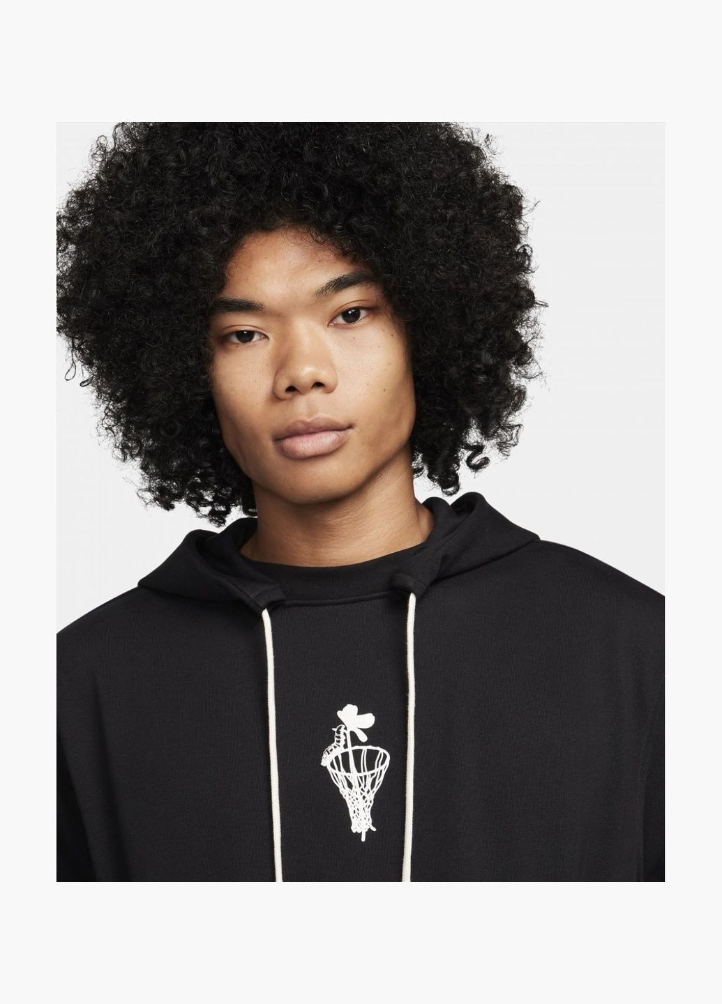 Худі чоловіче Hoodie Pullover Dri-Fit Standard Issue Black FN2702-010 Nike (326784121)