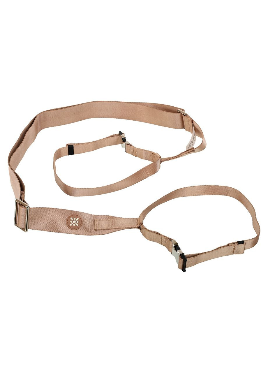 Ремінь-стяжка для перенесення килимка YOGA MAT STRAP LB7084 (поліестер, розмір 150х3,8х1см, коричневий) Bloom (361436826)