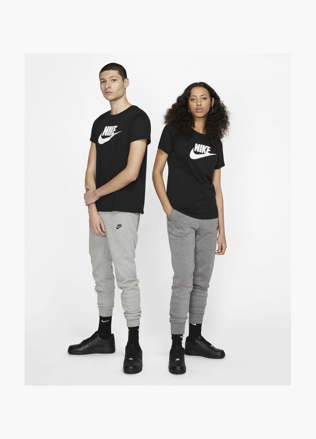 Футболка жіноча W Nsw Tee Essntl Icon Futur Black BV6169-010 Nike - (326783989)