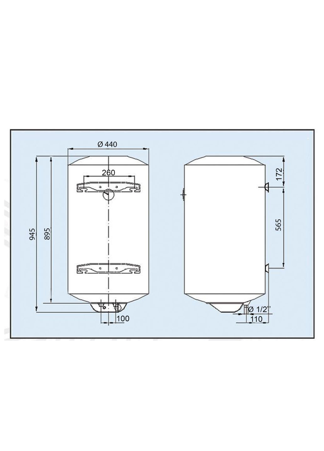 Водонагрівач LCV Comby 100 l непрямий нагрів (100L C) LEOV (299841568)