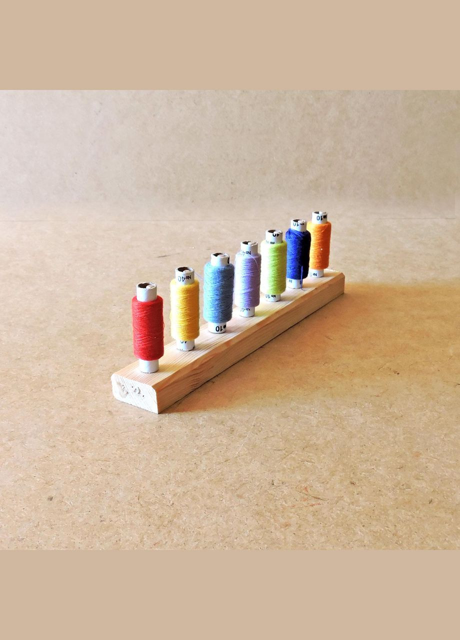 Органайзер для ниток из дерева Флок 7 (НТК-070700) No Brand (328911632)