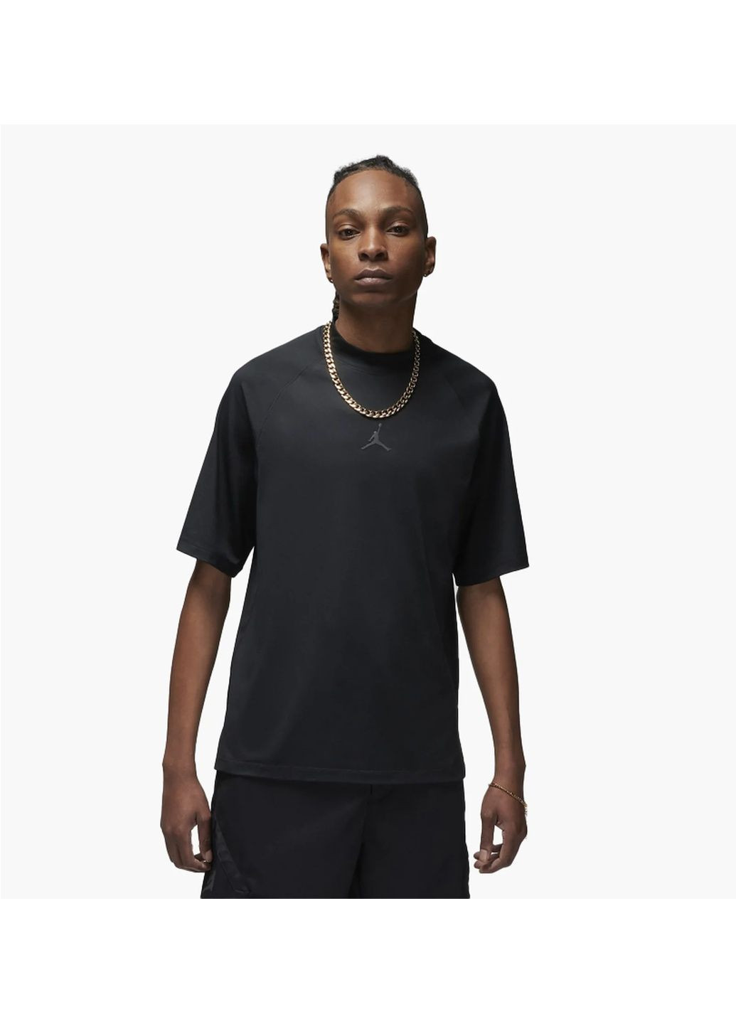 Черная мужская футболка dri-fit sport golf t-shirt black Air Jordan