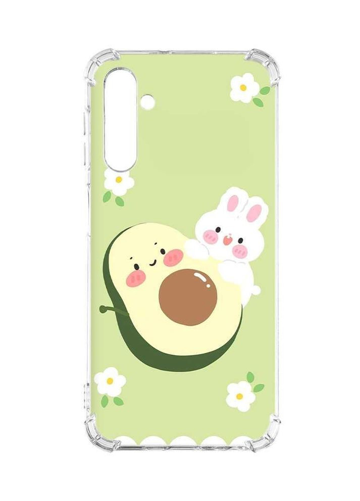Чехол с утолщенными углами на Samsung Galaxy A24 (A245) 4G:: Авокадо и зайчонок (принт 311) Creative (360695065)
