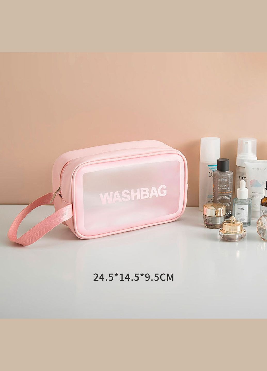 Органайзер-сумка прозорий для спорту та подорожей 24,5х9,5х14,5 см (A-026038) LoveYouHome (327091858)