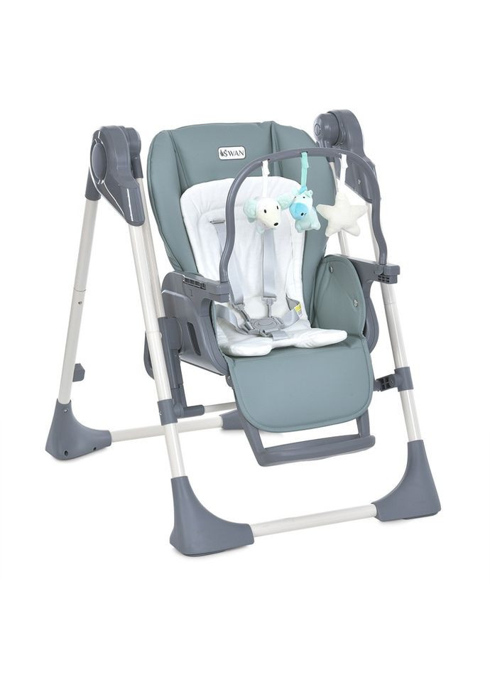 Стульчик-качели для кормления SWAN ME 1087-G Pale Green El Camino (366975973)
