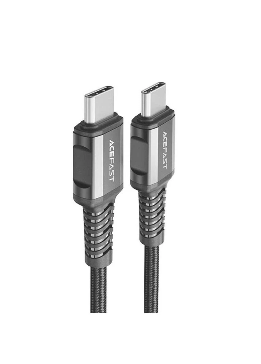 Кабель C109 USB-C to USB-C aluminum alloy audio/video transmission full-featured data cable Black Acefast (301090021)
