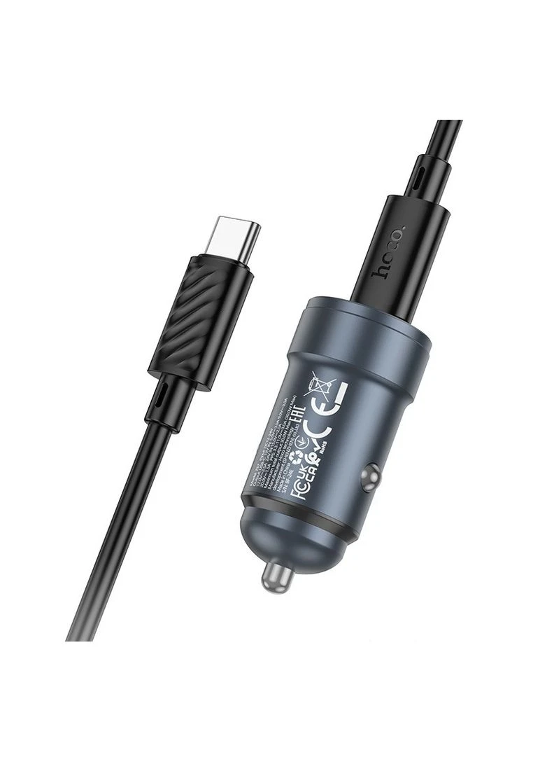 Автомобільний зарядний пристрій Z57 Glorious single-port PD30W car charger set (C to C) Hoco (389299784)