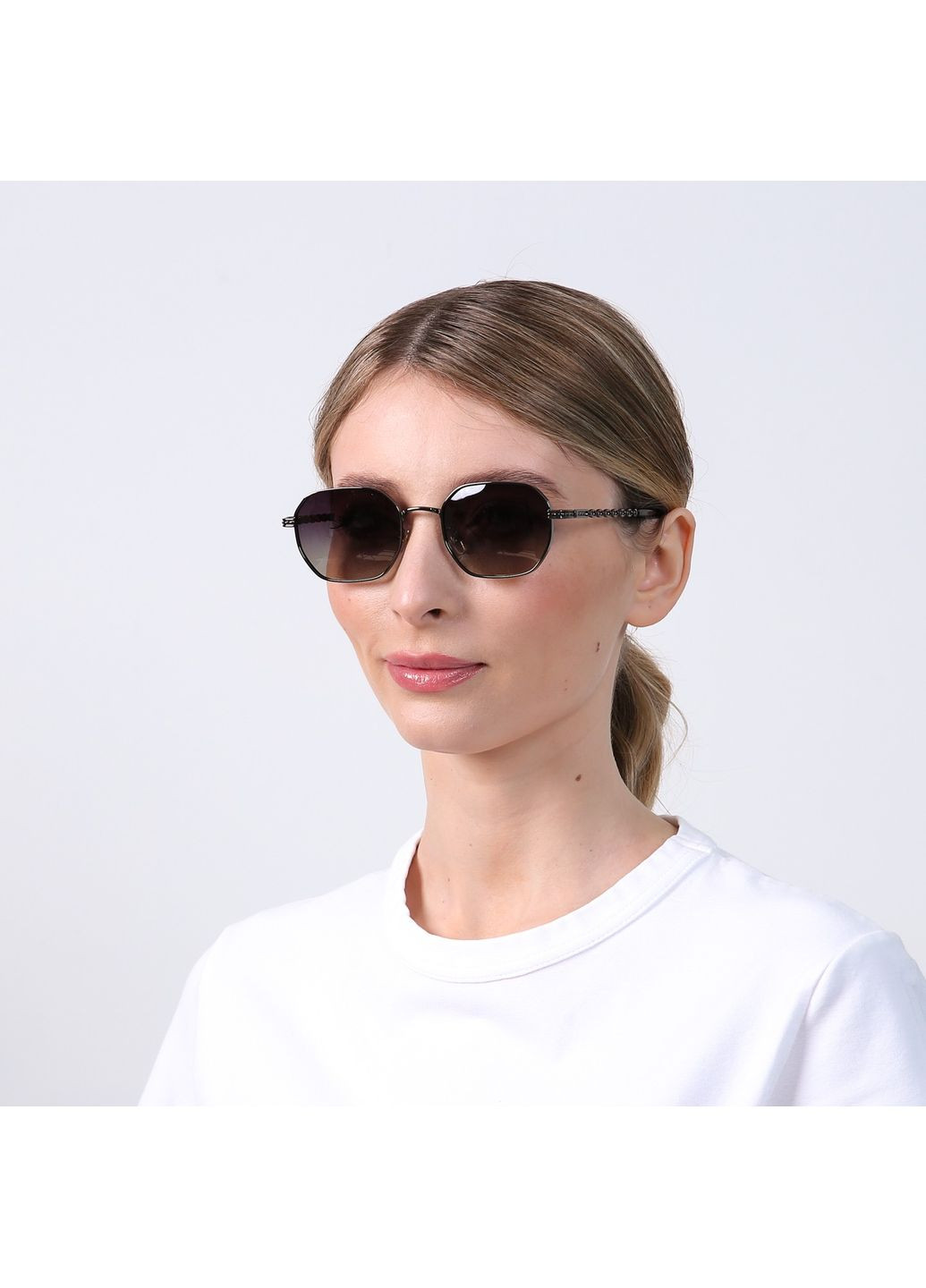 Сонцезахисні окуляри з поляризацією Фешн-класика жіночі LuckyLOOK 724-396 (322789932)