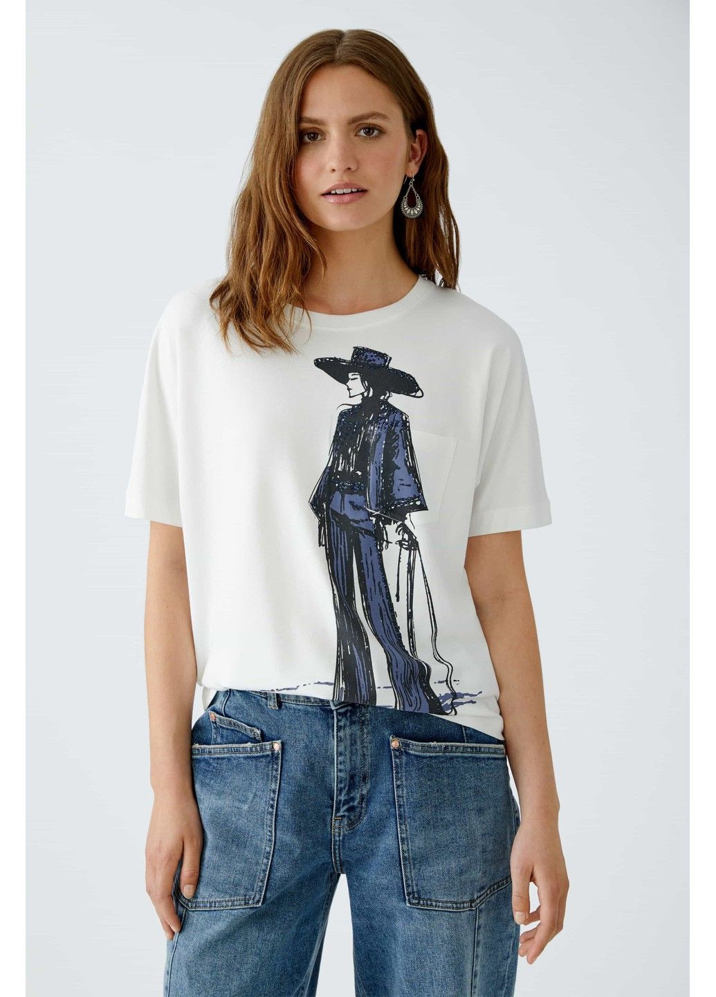 Жіноча футболка Біла Oui - (360856814)