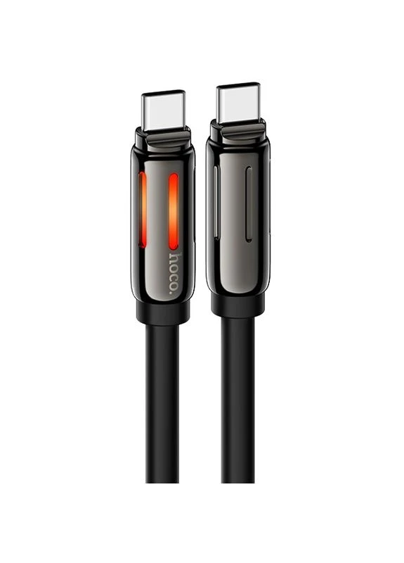 Дата-кабель U136 Prize Type-C to Type-C 60W (1.2m) Black Hoco (386034168)